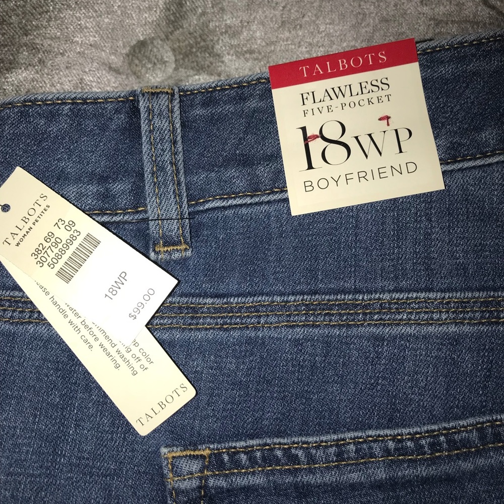 Talbots Boyfriend Jeans NWT 18WP